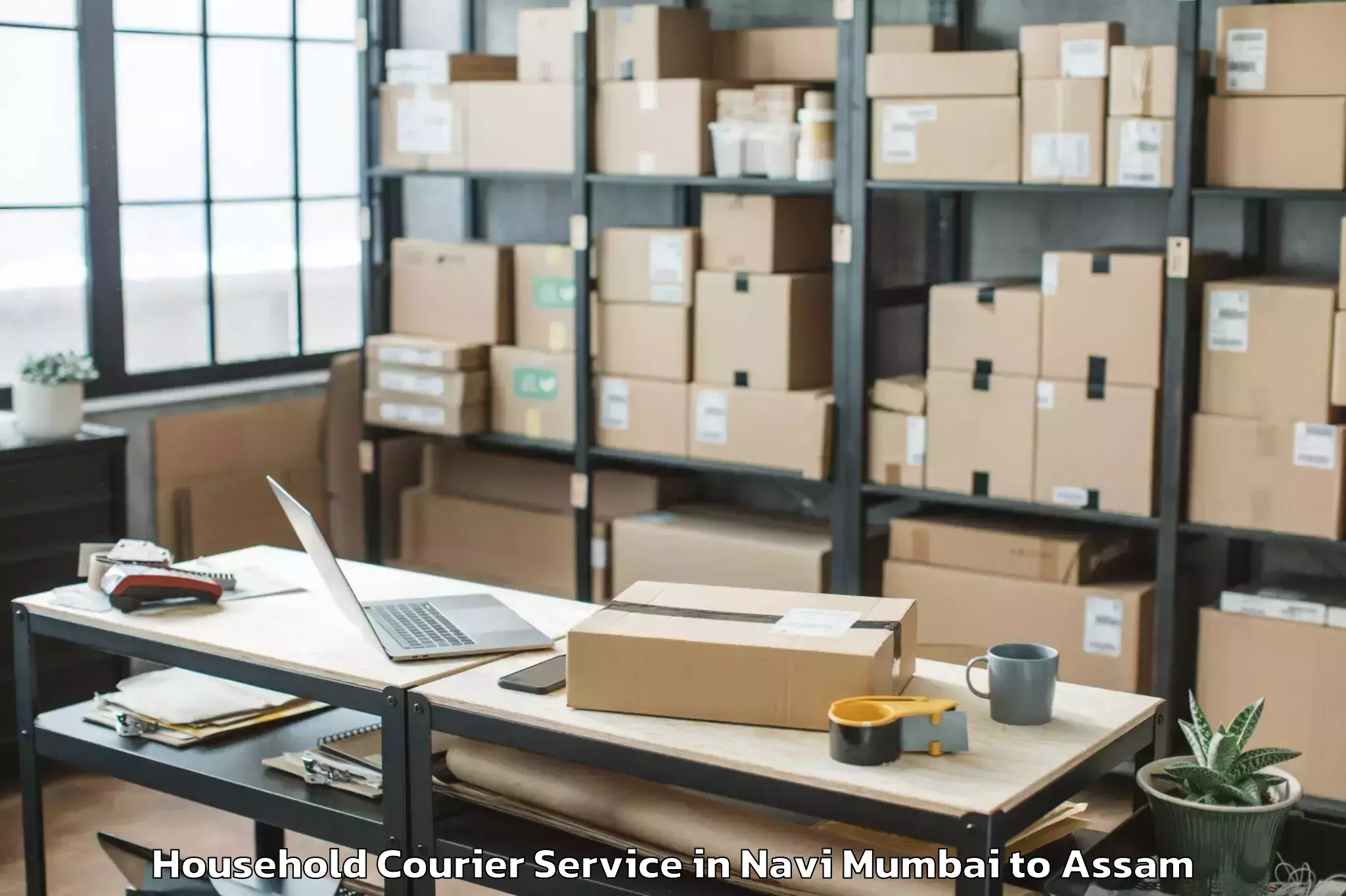 Get Navi Mumbai to Borjhar Airport Gau Household Courier